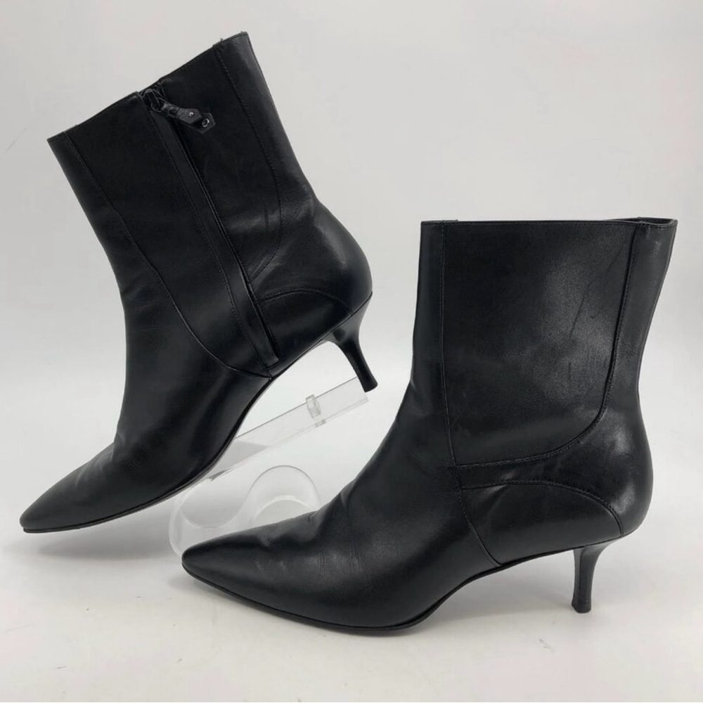 Cole Haan Black Kitten Heel Boots | Size 9